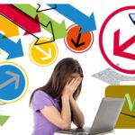 femme stressée par le travail et les enfants